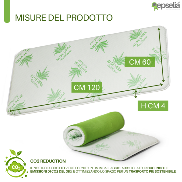Materassino Bordato Aloe Vera - immagine 7