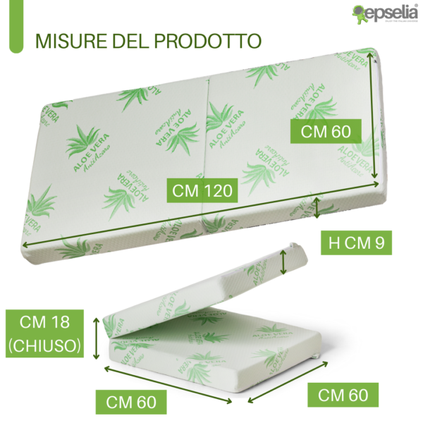 Materassino Due Pezzi Aloe Vera - immagine 7