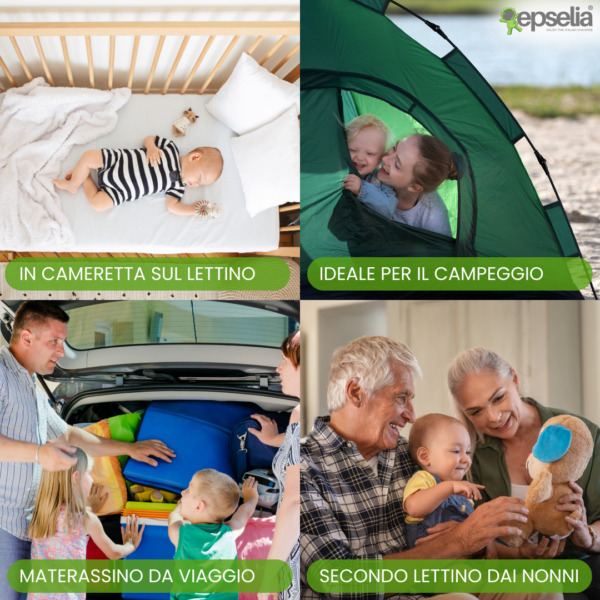 Materassino Tre Pezzi Bambù Bio - immagine 4