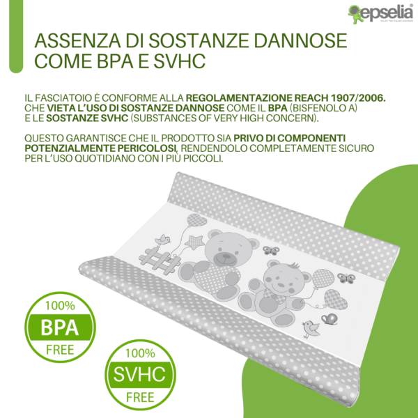 Materassino Fasciatoio PVC Grigio - immagine 2