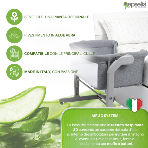 Materassino Next Bordato Aloe - immagine 3