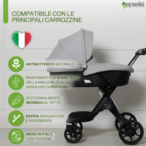 Set Carrozzina Bambù Bio - immagine 3