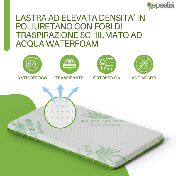 Cuscino Lettino Piatto Aloe Vera - immagine 4