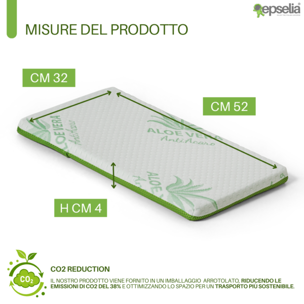 Cuscino Lettino Piatto Aloe Vera - immagine 6
